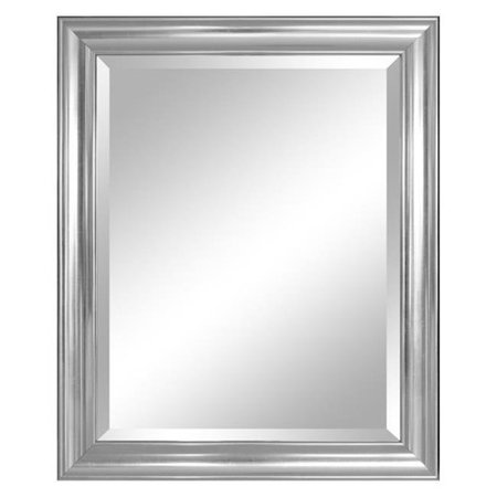 ALPINE FINE FURNITURE Alpine Fine Furniture 34413 Concert Silver Beveled Wall Mirror - 21 x 27 in. 34413